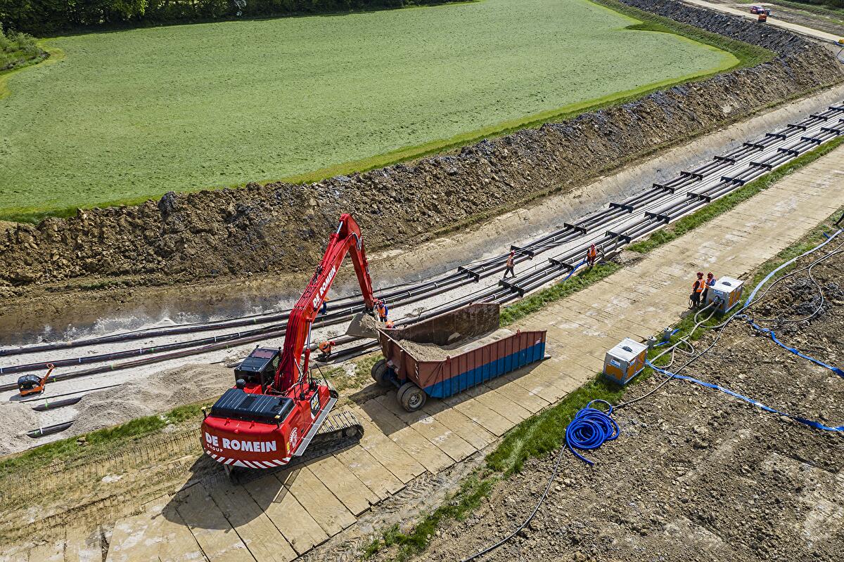 Spécialiste en génie civil pour la construction de canalisations et la pose de câbles - De Romein
